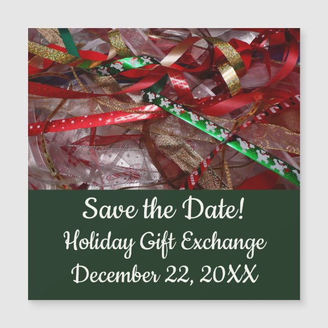 Feriado Vermelho e Dourado das Fitas de Natal (Frente)