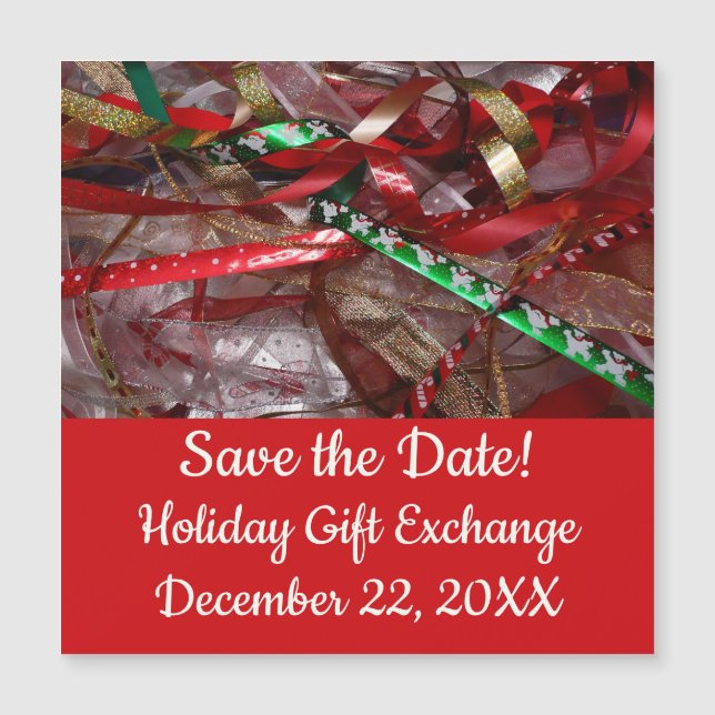 Feriado Vermelho e Dourado das Fitas de Natal (Frente)