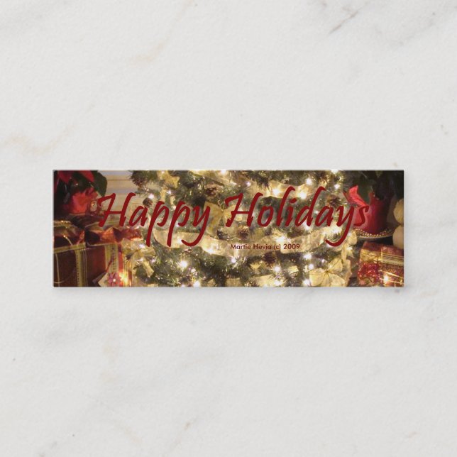 Feriados felizes - Cartão de visita (Frente)