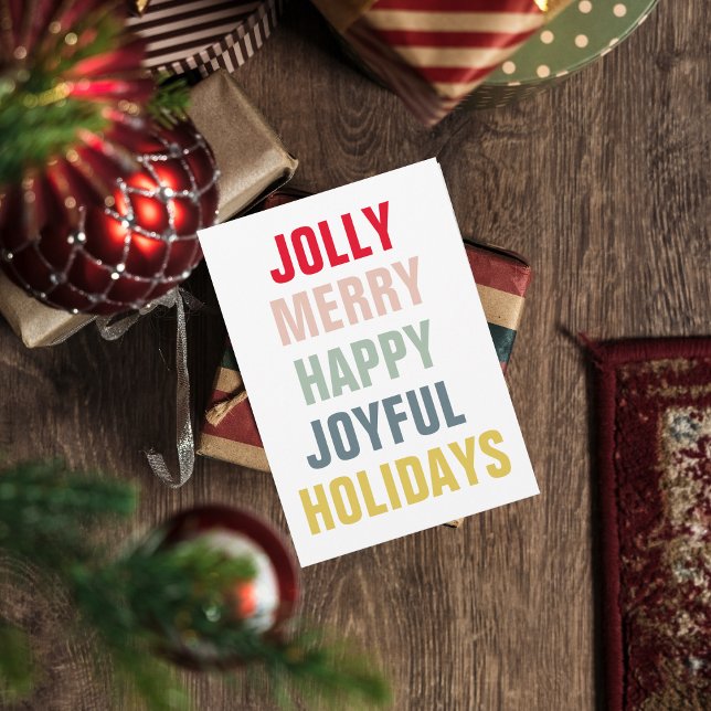 Feriados felizes Coloridos Modernos (Criador carregado)