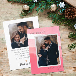 Feriados felizes com Abstrato de Foto Branca Elega