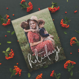 Feriados Felizes de Script Moderno - Magnética de 