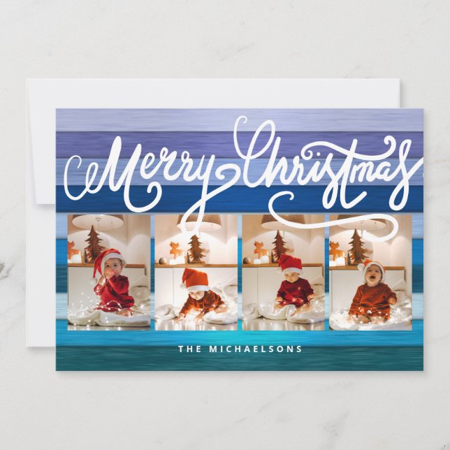 Feriados felizes do NATAL MERRY Adicione suas foto (Frente)