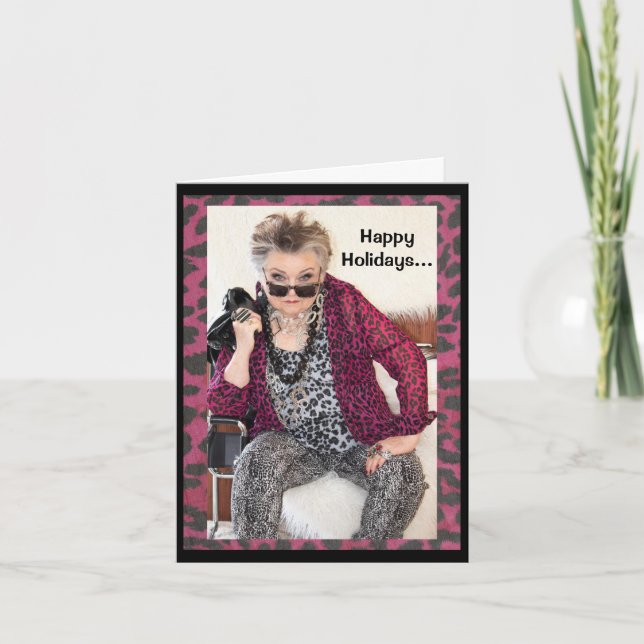 Feriados felizes e um Cartão de Saudação de Ano No (Frente)