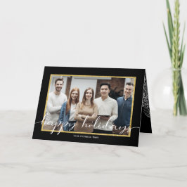 Feriados felizes Pretos - Cartões de natal profiss