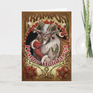 Feriados Krampy! Cartão de Saudação