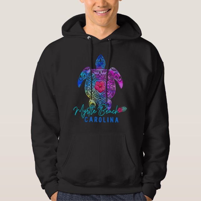 Férias Camisa Tie Dye Tartaruga Marinha Myrtle Bea (Frente)