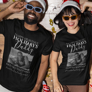 Férias Celestiais Papai   Camiseta Memorial de Fot