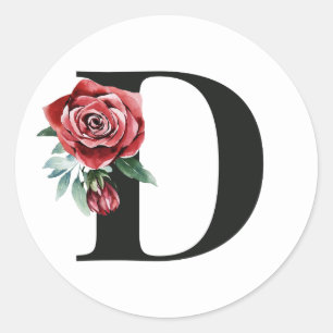 Férias de inverno iniciais adesivo letra D