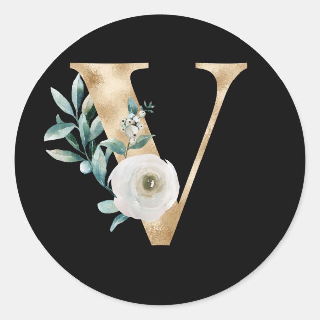 Férias de inverno iniciais adesivo letra V (Frente)