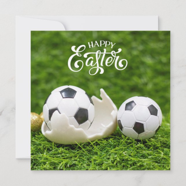 Férias de páscoa com ovos de Páscoa de bola de fut (Frente)