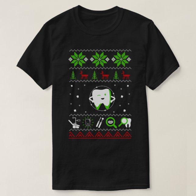 Férias Felizes do Suéter de Natal Feio (Frente do Design)