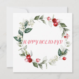 Férias Holly RED BERRY de inverno