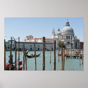 Férias no poster da paisagem de Veneza