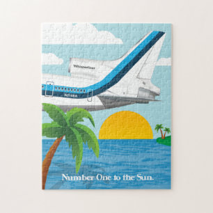 Férias para o Quebra-cabeça de avião solar