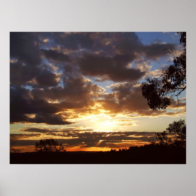 Ferntree Gully Sunset Poster (Frente)