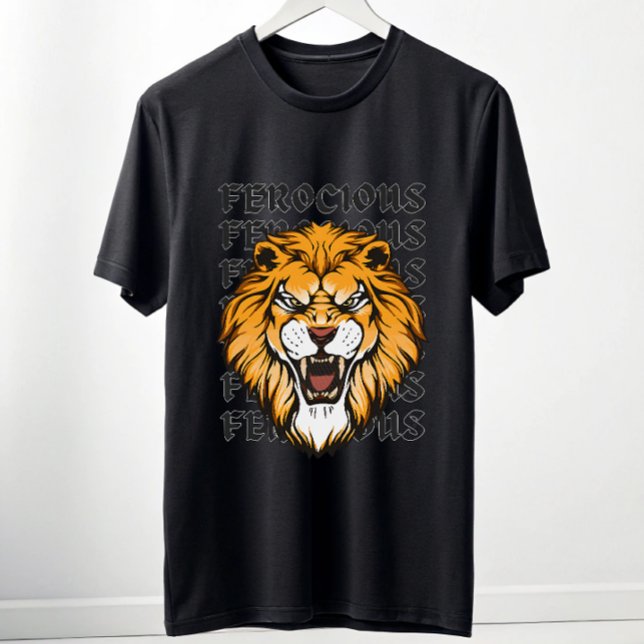 Ferocious Lion Graphic T-Shirt – Savage Alpha Gym  (Criador carregado)