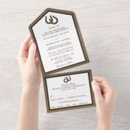 Ferradura Russa Do País No Casamento Burlap