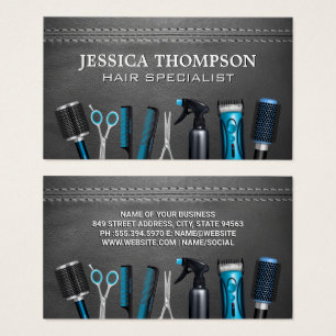 Ferramentas de cabeleireiro Couro-pregado