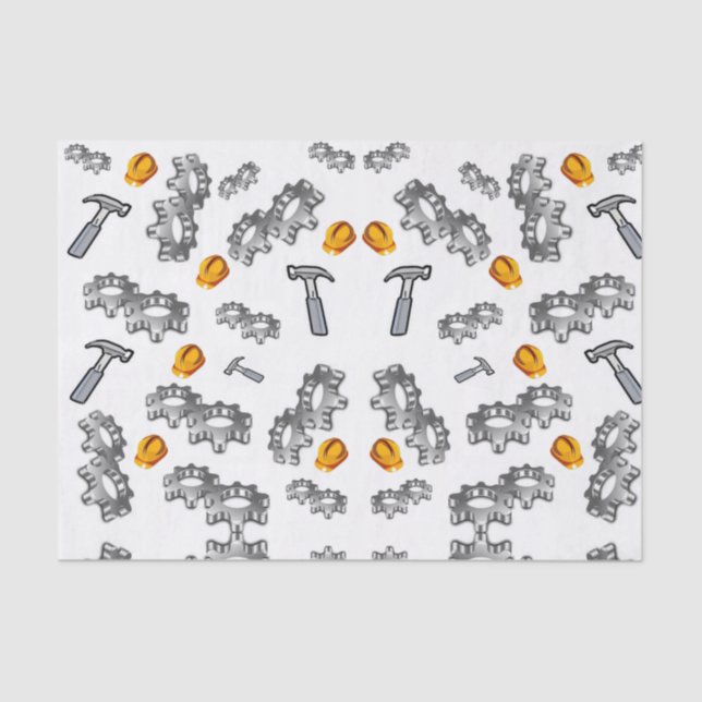 Ferramentas decorativas de carpinteiros de papel p (Frente )