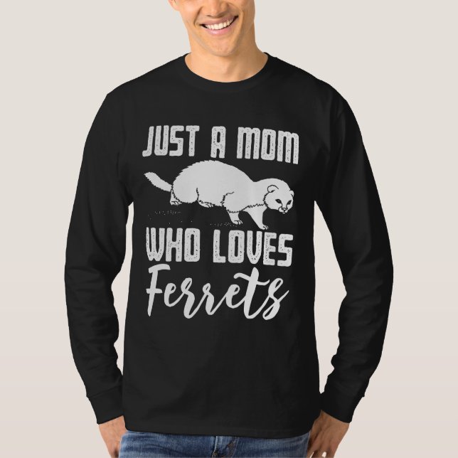 Ferret Mãe Camisetas Para Ferret (Frente)