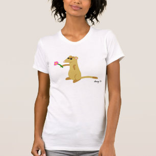 Ferret Segurando Camisas Flores