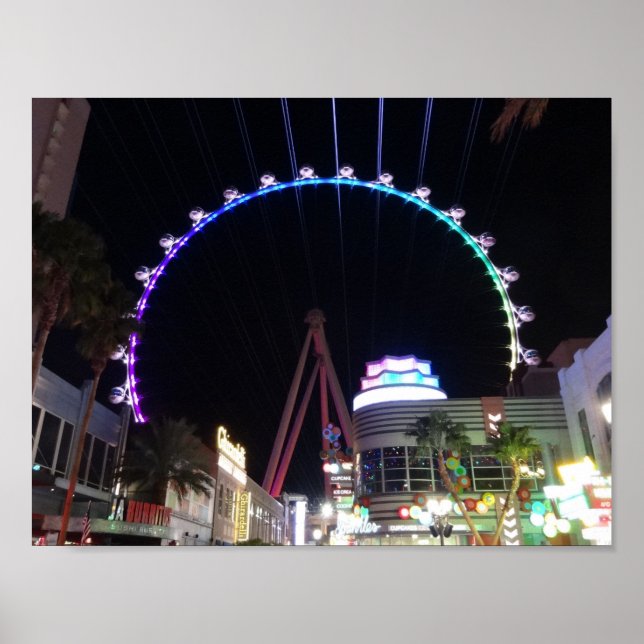 Ferris Wheel em Alto Rolo Las Vegas #3 Poster (Frente)