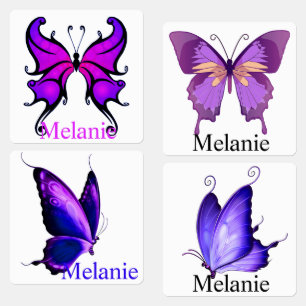 Ferro na borboleta Etiquetas de vestuário adicion