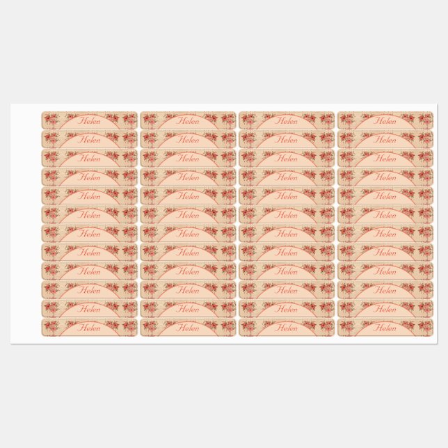 Ferro Personalizado Na Etiqueta De Vestuário Flor (Folha)