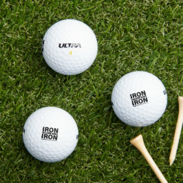 "Ferro Sharpenho Ferro" temido Wilson Golf Balls