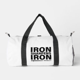 Ferro Sharpens Ferro - Provérbios 27:17 Duffel Bag