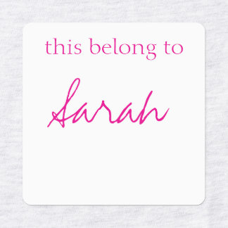 Ferro sobre etiquetas de vestuário