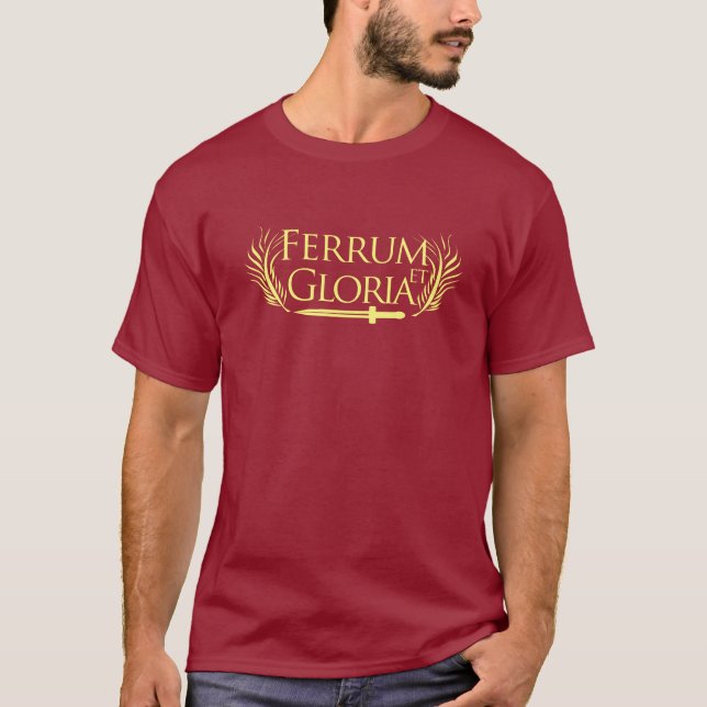 Ferrum e t-shirt do gladiador de Gloria (Frente)