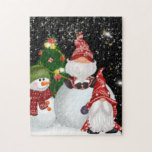 Fesnatal Gnomos de Natal Festivo quebra-cabeça