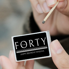 Festa aniversário de 40 anos de 40 Anos Preta