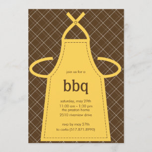 Festa Apron Summer e Convite de festas Cozinhar