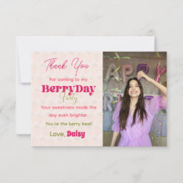 Festa BerryDay - Cartões de agradecimentos plano d