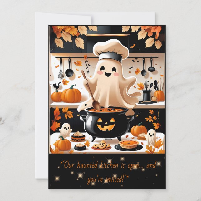 Festa Boo-tiful – Convite para a Festa de Culinári (Frente)