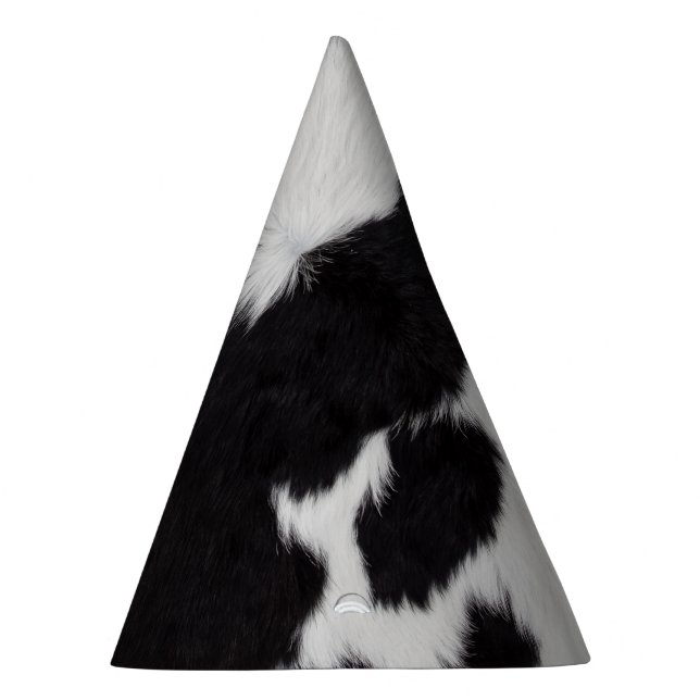 Festa chapéu branco preto de vaca (Direita)