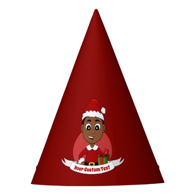 Festa Chapéu de animação de menino de Natal (Frente)