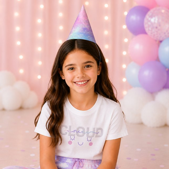 Festa Chapéu de Aniversário de 9 anos Cloud Nine – Pas á (Whimsical pastel party hats

)