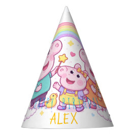 Festa Chapéu de Aniversário de Porco | Chapéu Personaliz