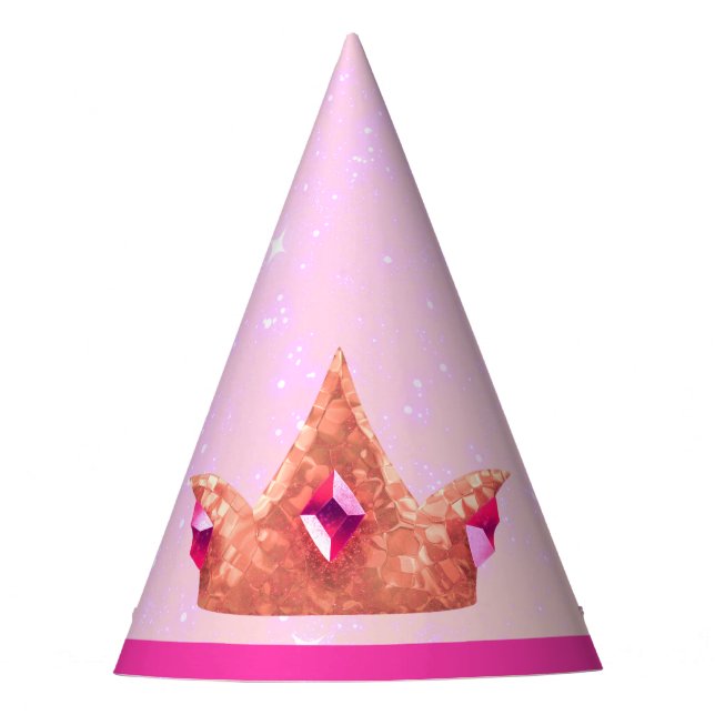 Festa Chapéu de Aniversário Princesa Rosa (Frente)