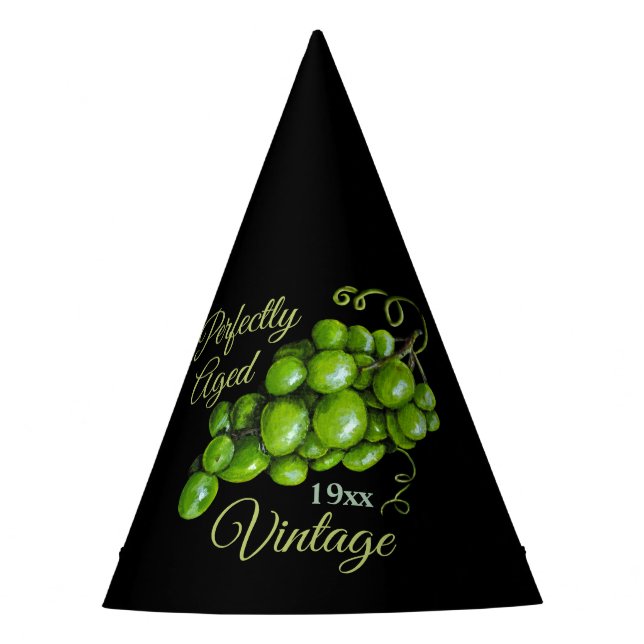 Festa Chapéu de Partido de Papel de Uvas (Frente)