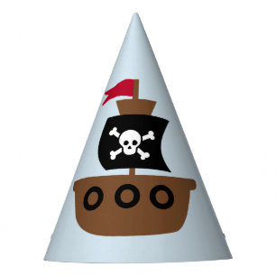 Festa Chapéu do partido com navio de pirata