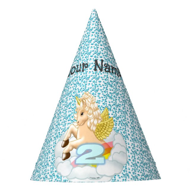 Festa Chapéu do Unicórnio de 2 anos (Frente)