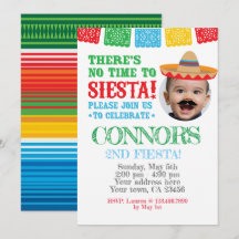 Festa, Cinco de maio Convite com Foto