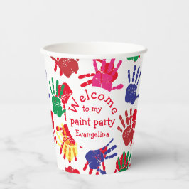 Festa Colorida de Impressões de Mão