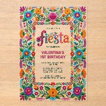Festa Colorida Floral Arte Folclórica Menina 1º An