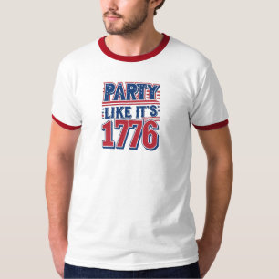 Festa como é 1776 - 4 de julho T-shirt